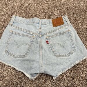 Levi's 501 Light Blue Denim Women Shorts